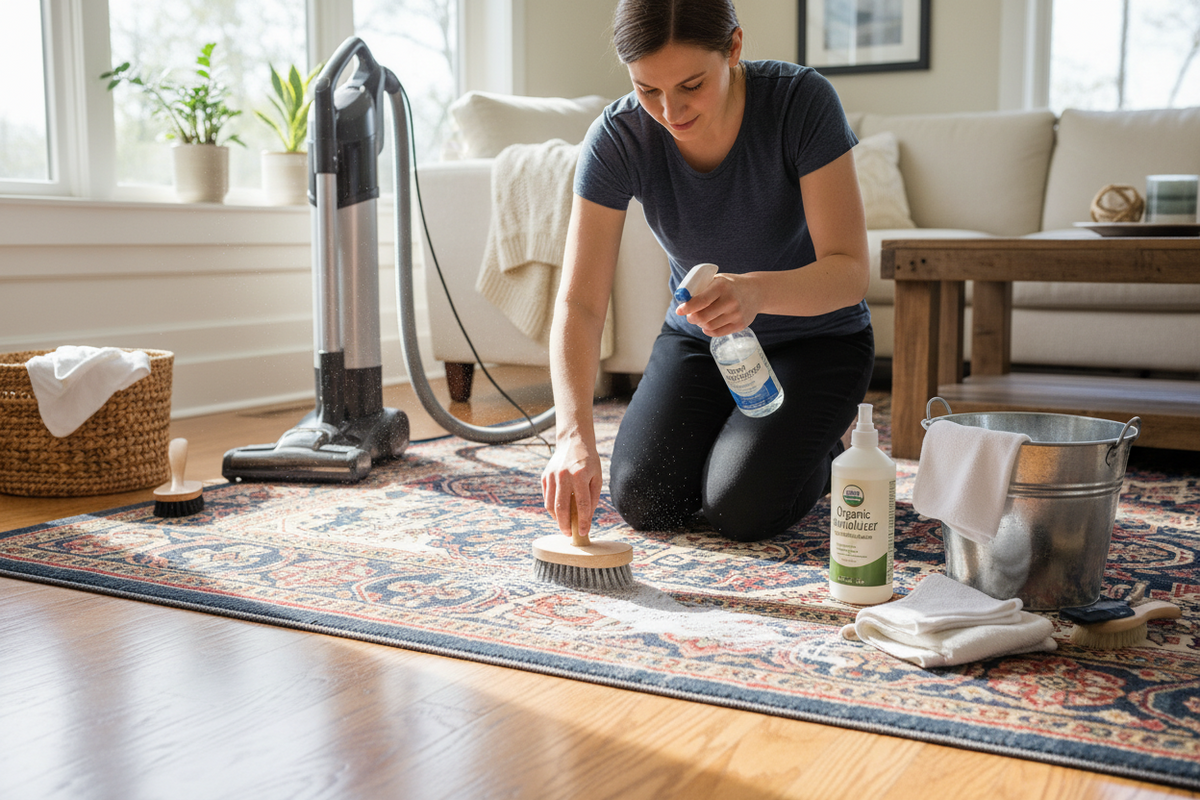 How to Clean and Maintain Area Rugs: Essential Supplies & Expert Tips
