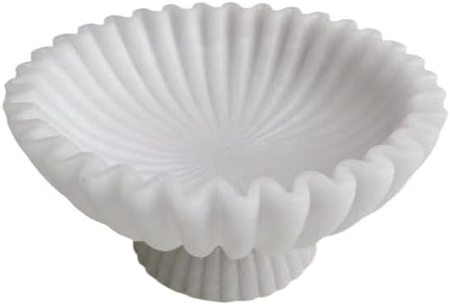 10" Large Decorative Bowl decor, Scalloped Bowls by DecorativeBowl