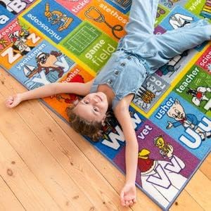 Looney Tunes Educational Kids Rug – ABC Alphabet, Professions & Jobs Matching - Image 4