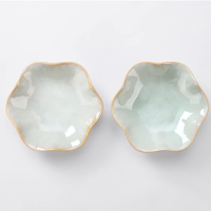 JAMEND CLXP Lotus Leaf Shape Decorative Ring Tray, Small Key Bowl, Ceramic - Image 3