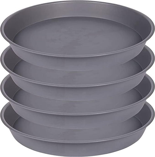 4 Pack of 16 inch Plant Saucer, Heavy Duty Round Plant Trays by Bleuhome
