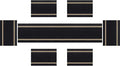 PIGCHCY Luxurious Placemats and Table Runner Set, Stylish Durable Placemats Set by PIGCHCY