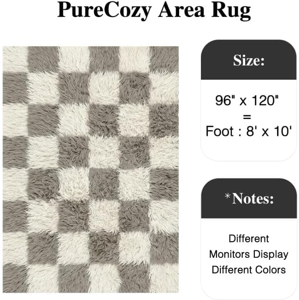 PureCozy Modern Rug 8x10 for Living Room - Image 2