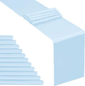 SiinvdaBZX 12 Pcs Light Blue Satin Table Runner 12 x 108 inches Long | Bright by SiinvdaBZX