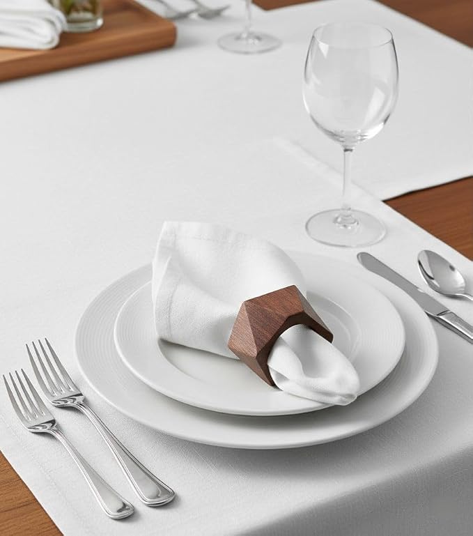 Wooden Mongo Napkin Rings Dining Table Napkin Holder, Classic Everyday Use - Image 4