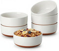 MALACASA Cereal Bowls Set of 6, 24 OZ Ceramic Bowls by MALACASA