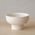 WENSHUO Pedestal Bowl, Decorative Ceramic Fruit Bowl, 5.5 in, Matte Crème | 20 by WENSHUO