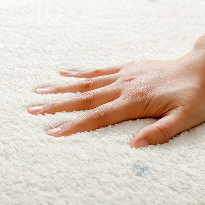 Poowe Round Boho Area Rug Nonslip Floor Carpet - Image 5