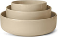 Amazon Basics Glazed Stoneware Serving Bowls, 3-Piece Set, Dishwasher-Safe by AmazonBasics