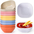 SHECIPIN 12 Pack Wheat Straw Soy Sauce Dishes, 4.5 OZ Small Dessert Bowls by SHECIPIN