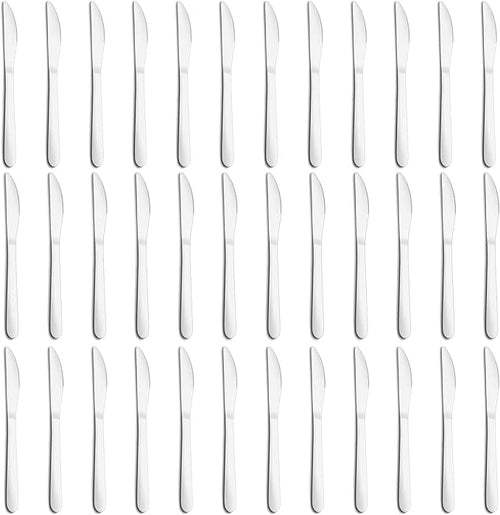 36-Piece Butter Knives, Dinner Knife Set, Food Grade Stainless Steel Table Knife by Gymdin
