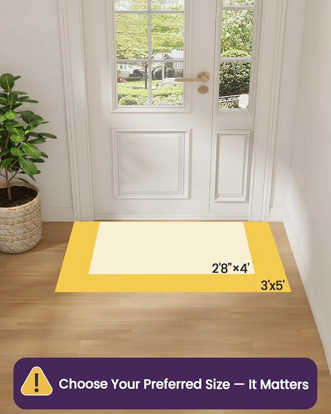 DEXI Ultra Thin Entryway Door Mat 36x56, Non Slip Rubber Backing Inside Entry - Image 2