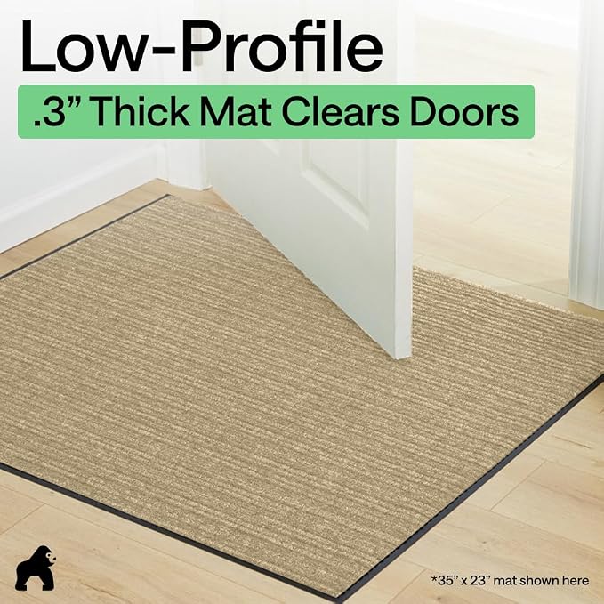 GORILLA GRIP Waterproof Traffic Guard Door Mat, 2 Pack Heavy Duty Entryway Mats - Image 9