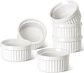LE TAUCI Ramekins 6 OZ, Ceramic Souffle Dishes, Oven Safe Custard Cups by LETAUCI