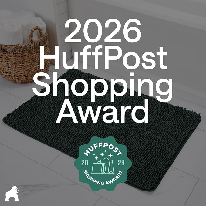 GORILLA GRIP Bath Rug Mat 44x26, Soft Absorbent Chenille, Quick Dry Microfiber - Image 6