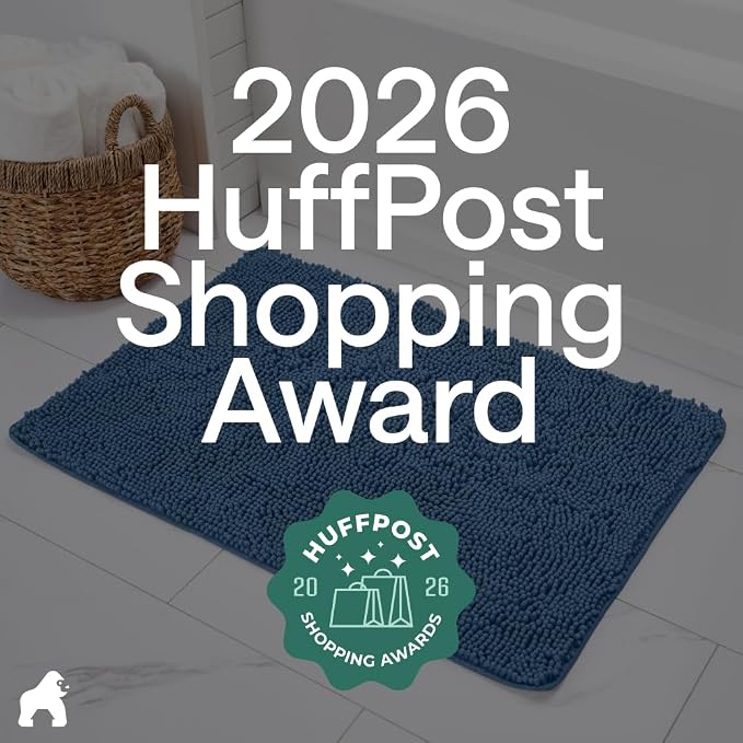 GORILLA GRIP Bath Rug Mat 30x20, Thick Soft Absorbent Chenille, Quick Dry - Image 6