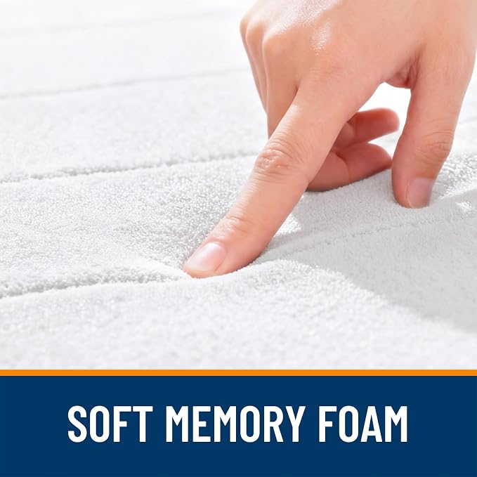 OLANLY Memory Foam Long Bathroom Rugs Runner 47x17, Super Soft Absorbent Bath - Image 5