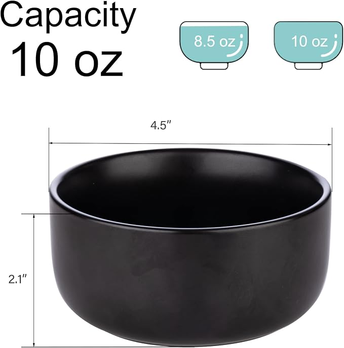 Aquiver 10 Ounces Ceramic Bowl Set - Image 2