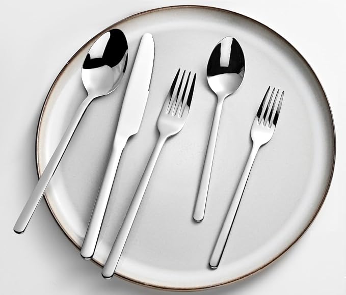 30 Pieces Silverware Set, Flatware Cutlery Set - Image 6