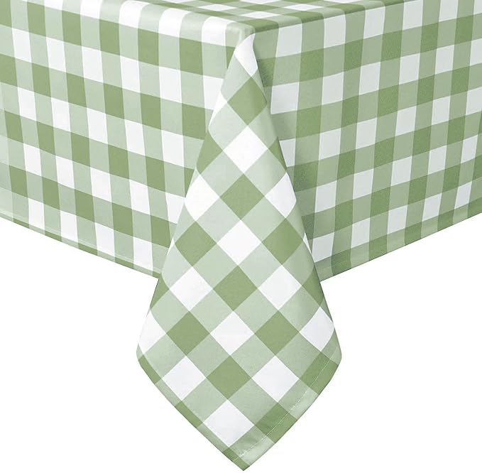 Checkered Tablecloth Rectangle, 70 x 140 Inch by Hiasan