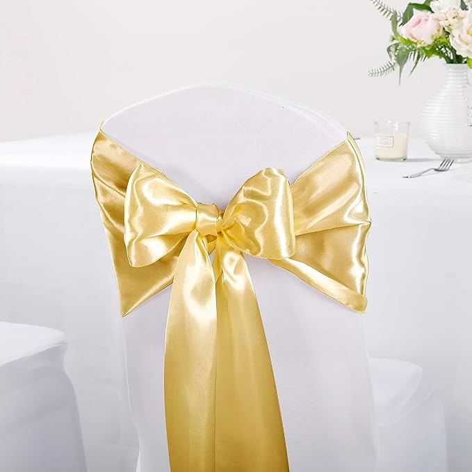 Gold Table Runners, 12x108 Inches, 6 Pack | Satin, Silk and Smooth Fabric - Image 5