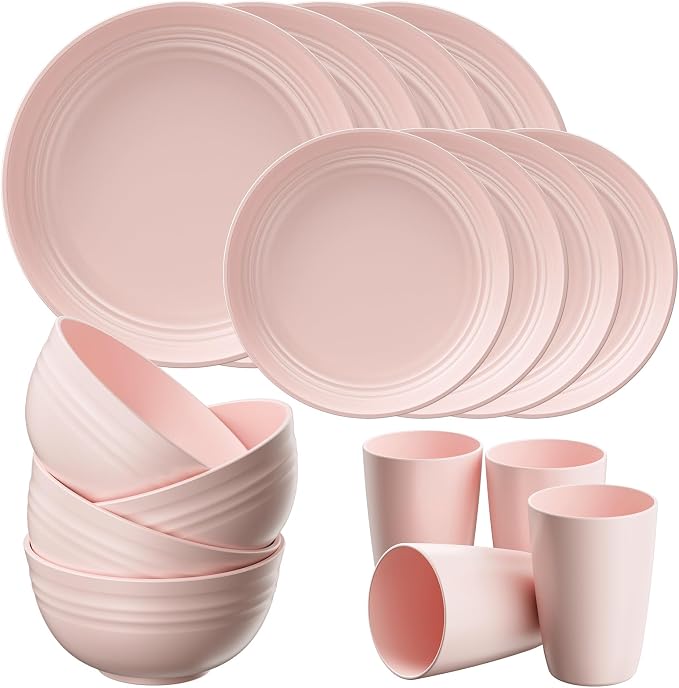 Quatish 24 Piece Plates and Bowls Sets by Quatish