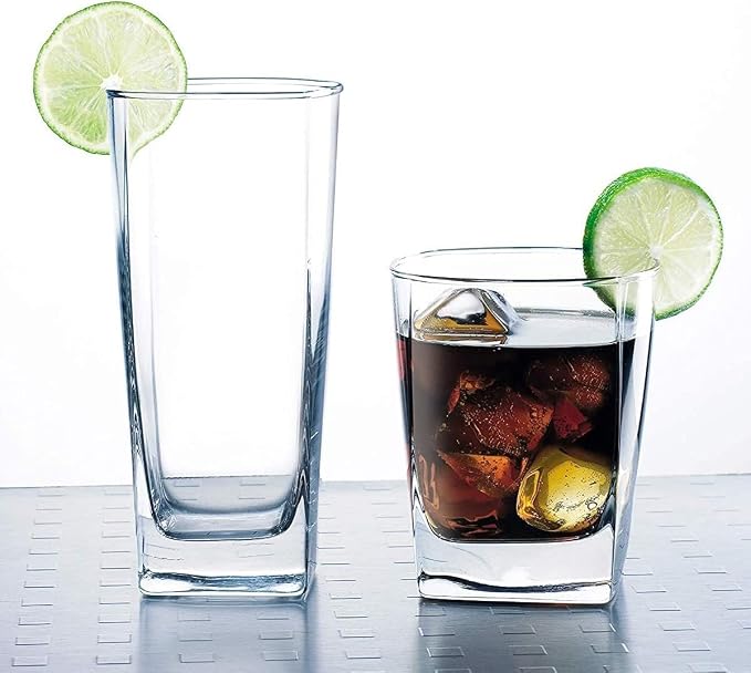 Le'raze Collins Everyday Drinking Glasses Set of 16 Drinkware Kitchen Glasses - Image 8