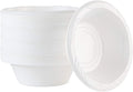 100 Count Disposable 5 ounce White Plastic Dessert Bowls by PLASTICPRO