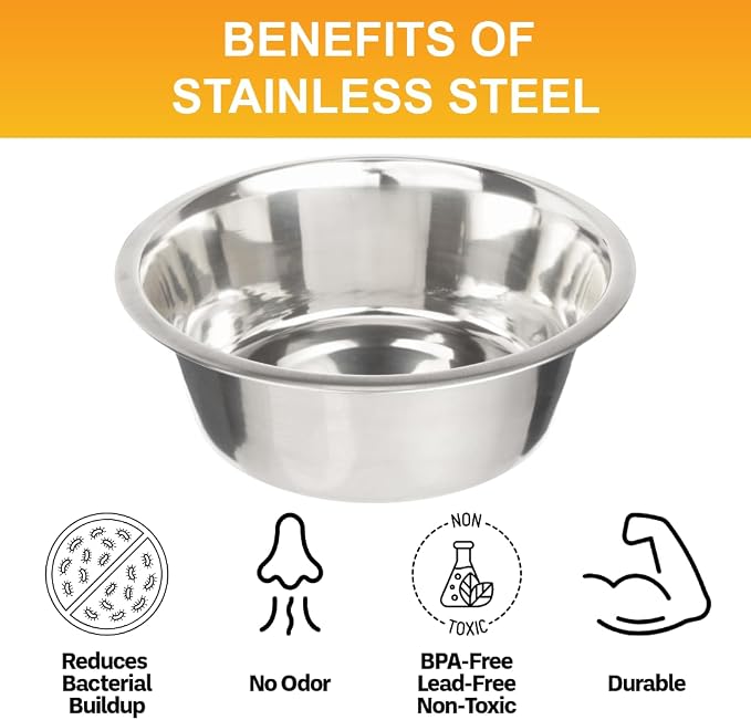 Neater Pet Brands 16 Cup Stainless Steel Dog Bowls, 1 Single Large Dog Water - Image 5