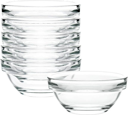 1.5 oz Clear Glass Bowl, Mini Prep Dish by Unknown