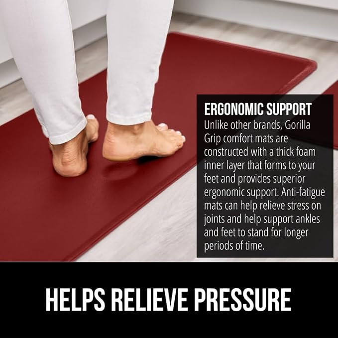 GORILLA GRIP Comfortable Cushioned Kitchen Mats - Image 3