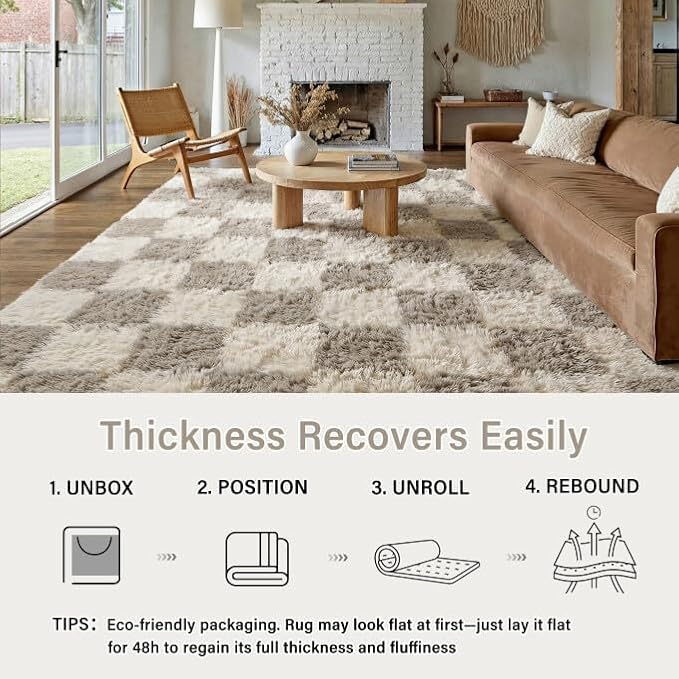 PureCozy Modern Rug 6x9 for Living Room - Image 4