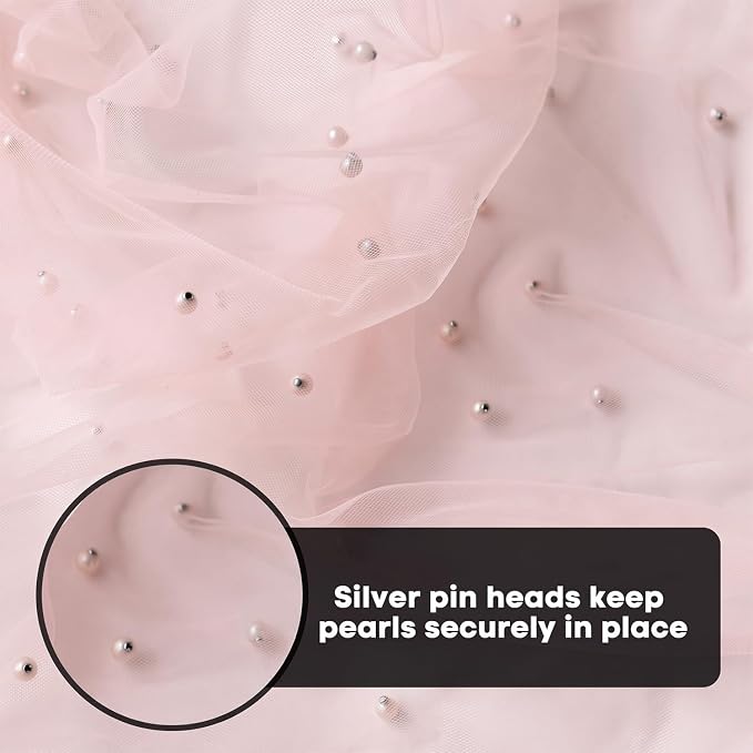 Artoid Mode 10PCS Pearl Pink Gauze Table Runner 120 Inch 10FT, Seasonal Sheer - Image 7