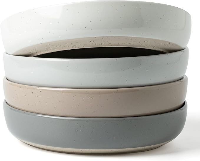 famiware Milkyway 33 oz Pasta Bowls Set of 4, Dishwasher & Microwave Safe by Famiware