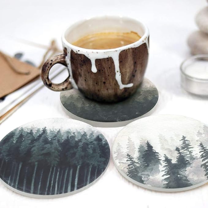 Lahome Forest Pattern Coasters - Image 7