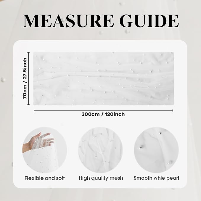 Artoid Mode 6PCS Pearl Gauze Table Runner 120 Inch 10FT, Seasonal Sheer Dining - Image 7