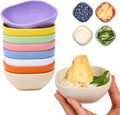 8 Pack Small Bowls, 4.5 OZ Assorted Colors Dipping Sauce Cups, Ice Cream Bowls by BGHEOUYV