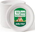 Compostable Heavy Duty Plates   Eco-Friendly Disposable White by JOLLYCHEF