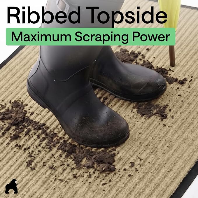 GORILLA GRIP Waterproof Traffic Guard Door Mat, 2 Pack Heavy Duty Entryway Mats - Image 4