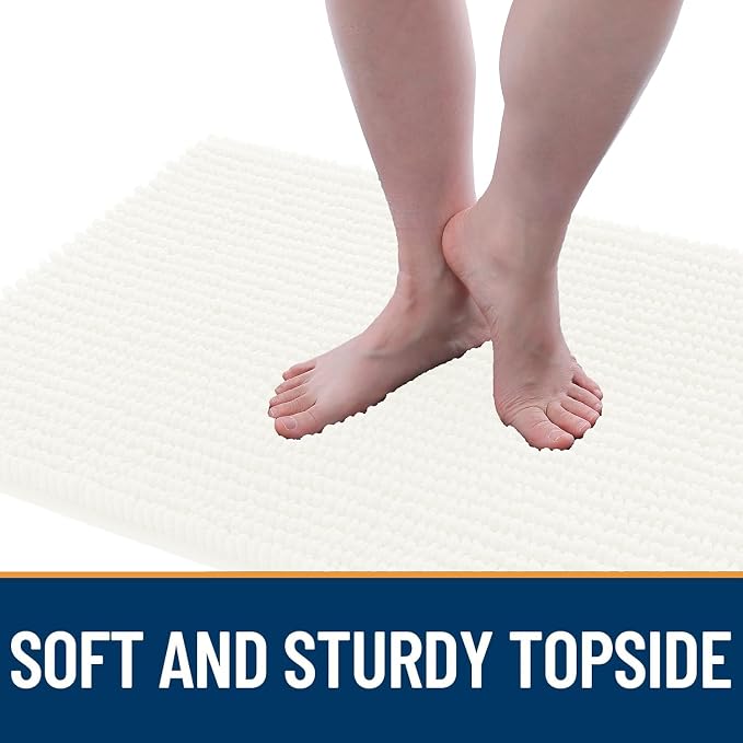 OLANLY Dog Door Mat for Muddy Paws 47x20, Ultra Absorbent Chenille Mud Doormat - Image 3