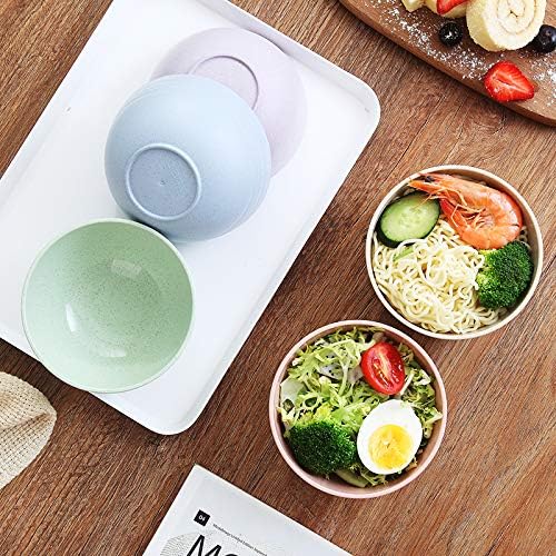 Eco-friendly Wheat Straw Bowls, 4.7 inches mini Snacks Bowl Sets, Unbreakable - Image 4