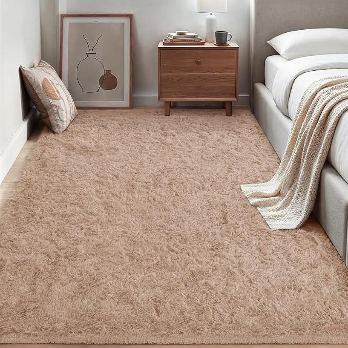 8x10 Area Rugs for Living Room Bedroom: Soft Fluffy Shag Rugs Upgrade Non-Slip - Image 7