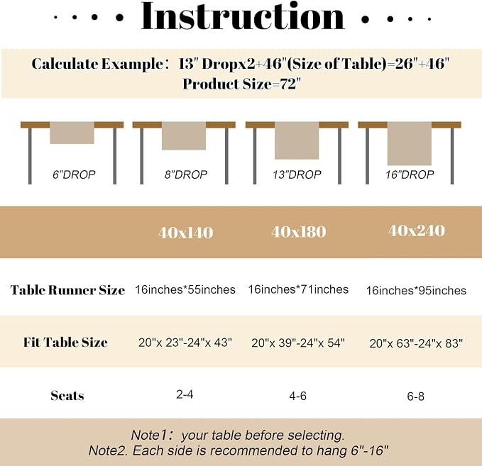 YATOJUZI Red Table Runner Christmas Kitchen Dining Coffee Table Decorations Red - Image 7