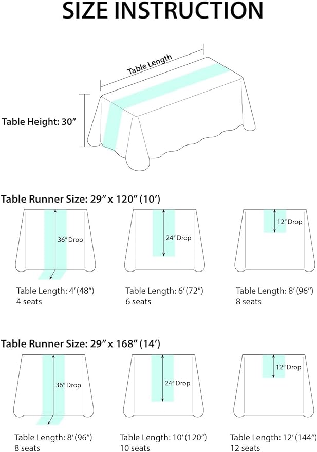 Ling's Moment Ivory Gauze Cheesecloth Table Runner, 14FT | Beige Sheer Cheese - Image 7