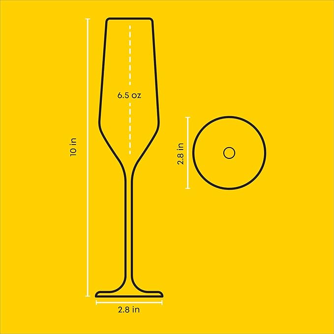 JoyJolt Champagne Glasses Layla Collection, Sparkling Wine, Anniversaries - Image 2
