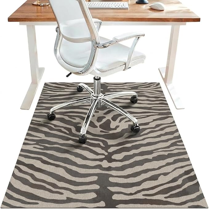48"x72" Office Chair Mat for Hardwood Tile Floor, Under Desk Carpet Protector by BESBLEE