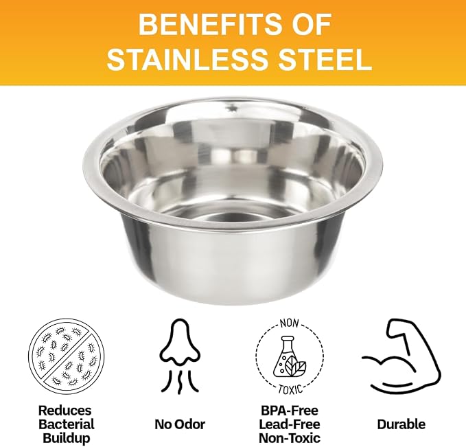 Neater Pet Brands 3.5 Cup Stainless Steel Dog Bowls, Dog Food Bowl & Water Bowl - Image 5