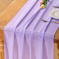 Lilac Chiffon Table Runner Summer Boho Wedding Birthday Party Decor | 10ft by Socomi