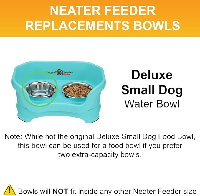 Neater Pet Brands 2.2 Cup Stainless Steel Dog Bowls, 1 Single Neater Feeder - Image 4