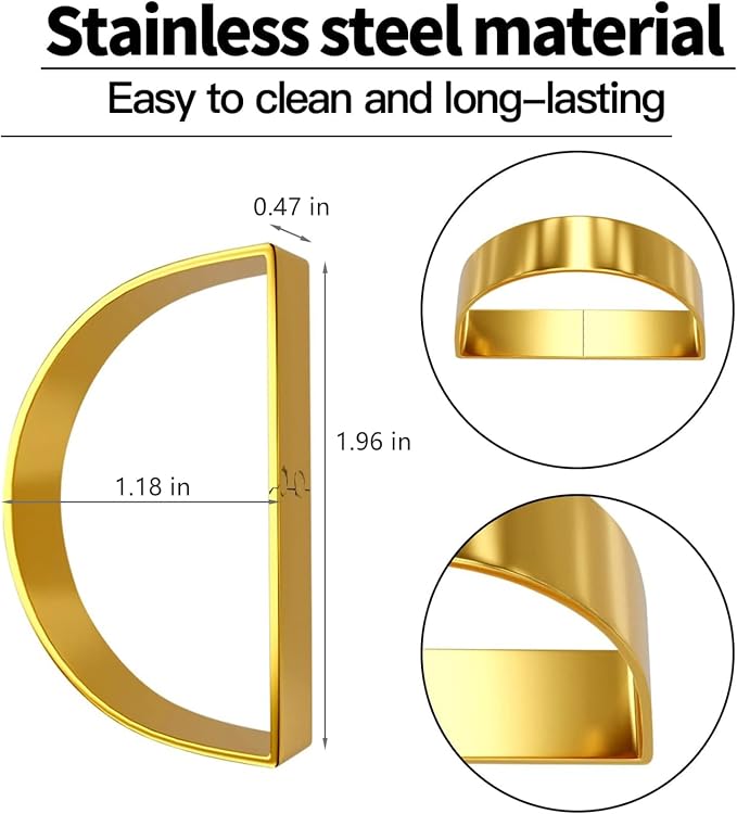 8 Pcs Gold Napkin Rings-Stainless Steel Napkin Rings | Metal Napkin Ring - Image 2